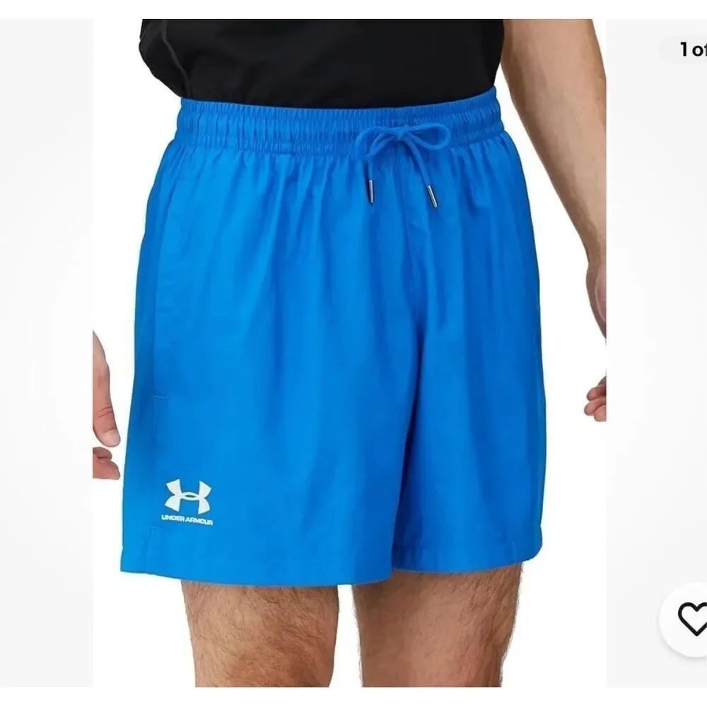 Under Armour UA Men's Loose Fit Woven Volley Shorts, Sz XL Blue NWT